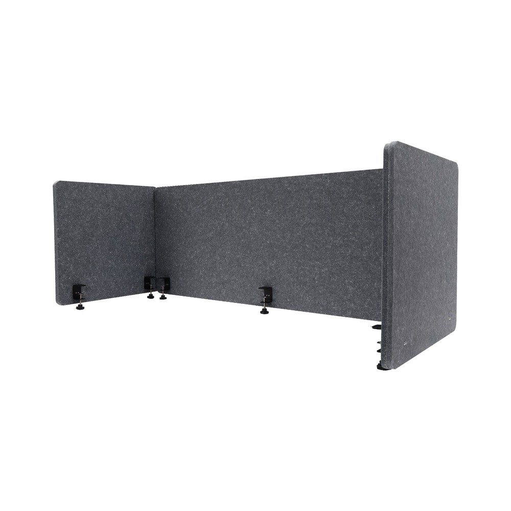 Desk Privacy Divider Clamp-on Table Mounted Office Partition for School Studio