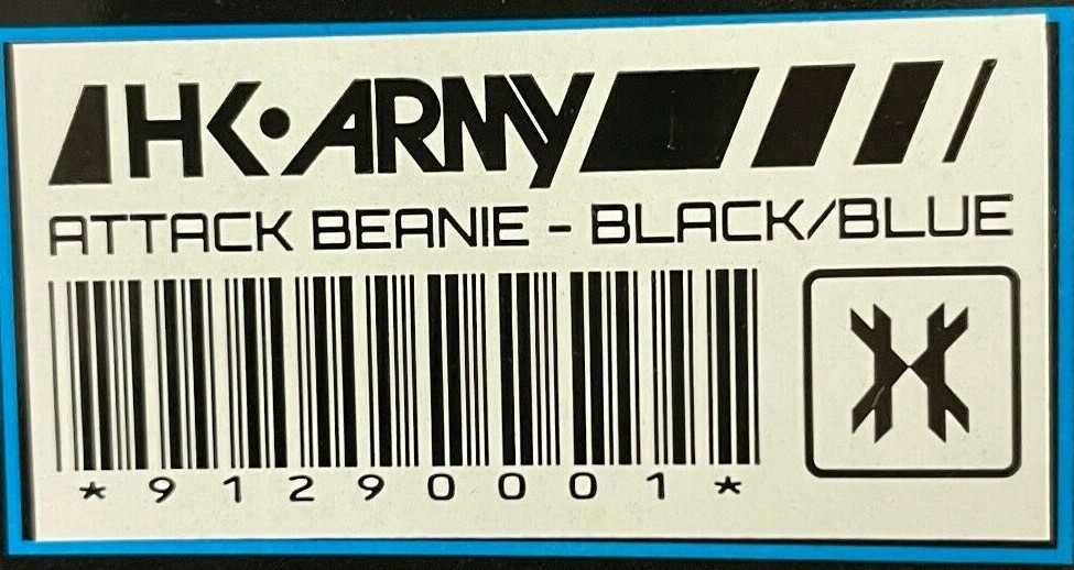 NEW HK Army Attack Beanie - Black/Blue