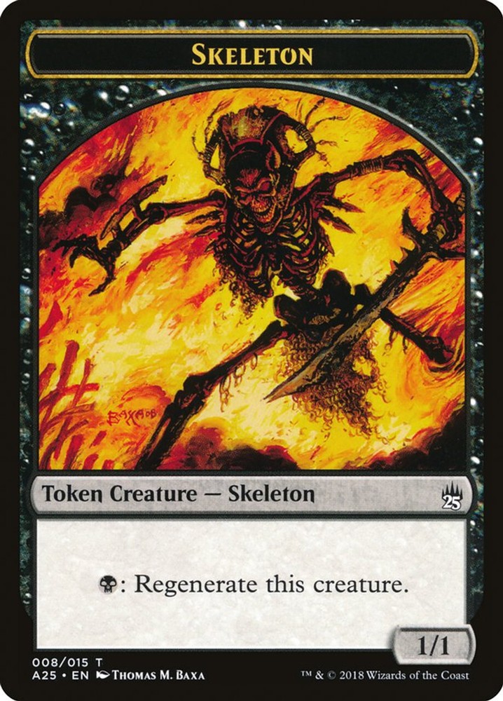 10 Token Cards - SKELETON - Masters 25 (A25) - Magic MTG FTG
