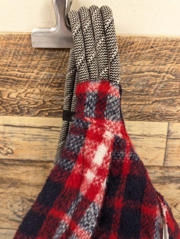 Kavu Rope Sling Plaid Fleece Bag Backpack