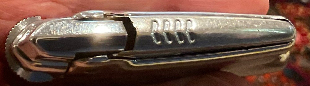 Vintage Ronson Premier Lighter / Serviced / checkerboard Pattern.