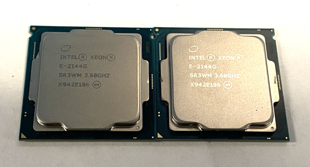 Intel Xeon E-2144G SR3WM 3.60GHz 4-Core 8MB Server CPU Processor (Lot of 2)