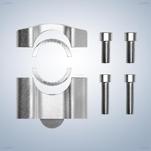 Motorcycle Handlebar Risers Universal Handle Bars Mount Clamps Fit for 1 Silver