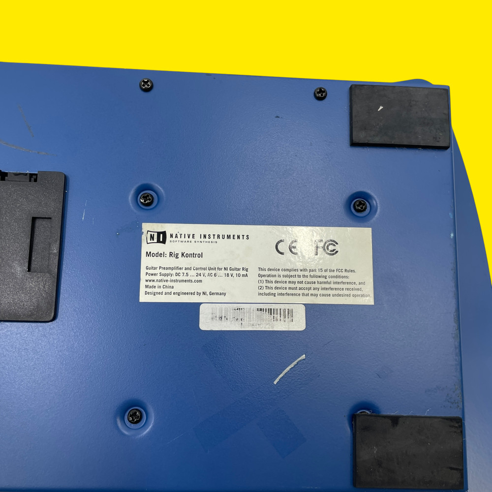 Native Instruments Rig Kontrol 1 Footswitch Controller #6322 Z46/17