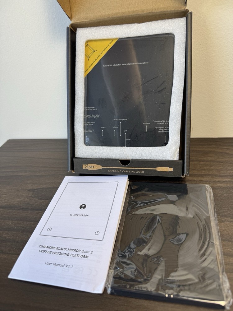 Timemore Black Mirror Basic 2 Coffee Espresso Weighing Platform Scale NEW