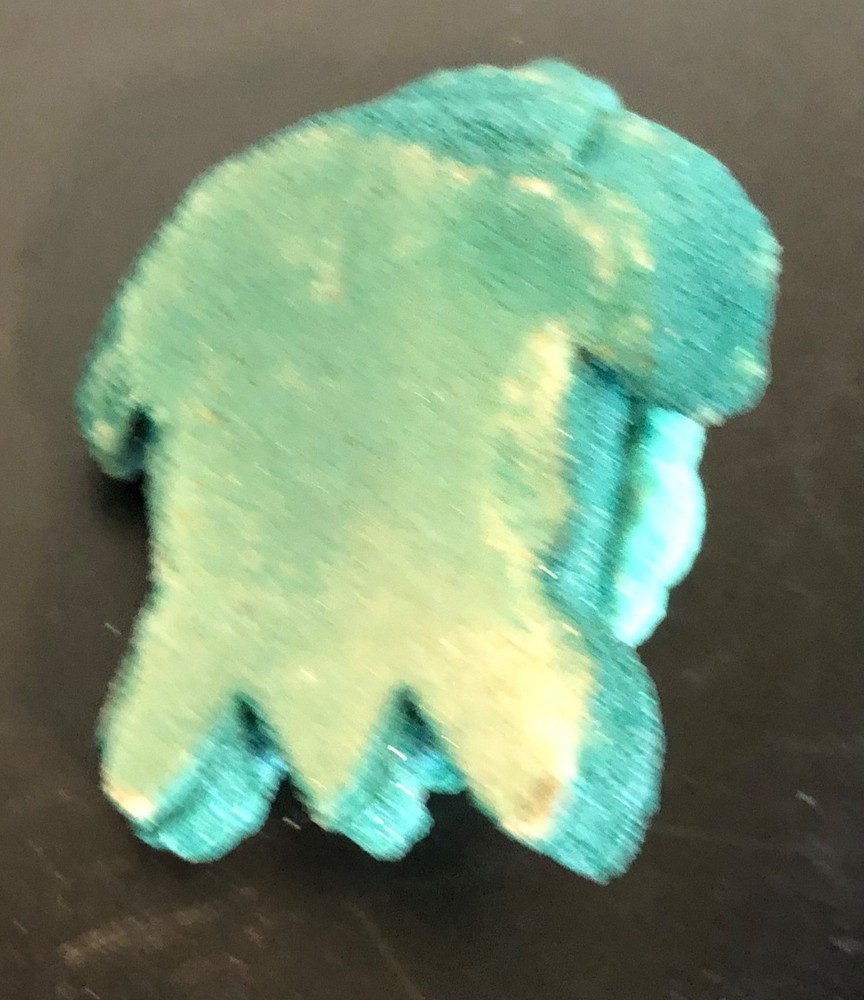 Teal Glitter Sand Turtle Figurine