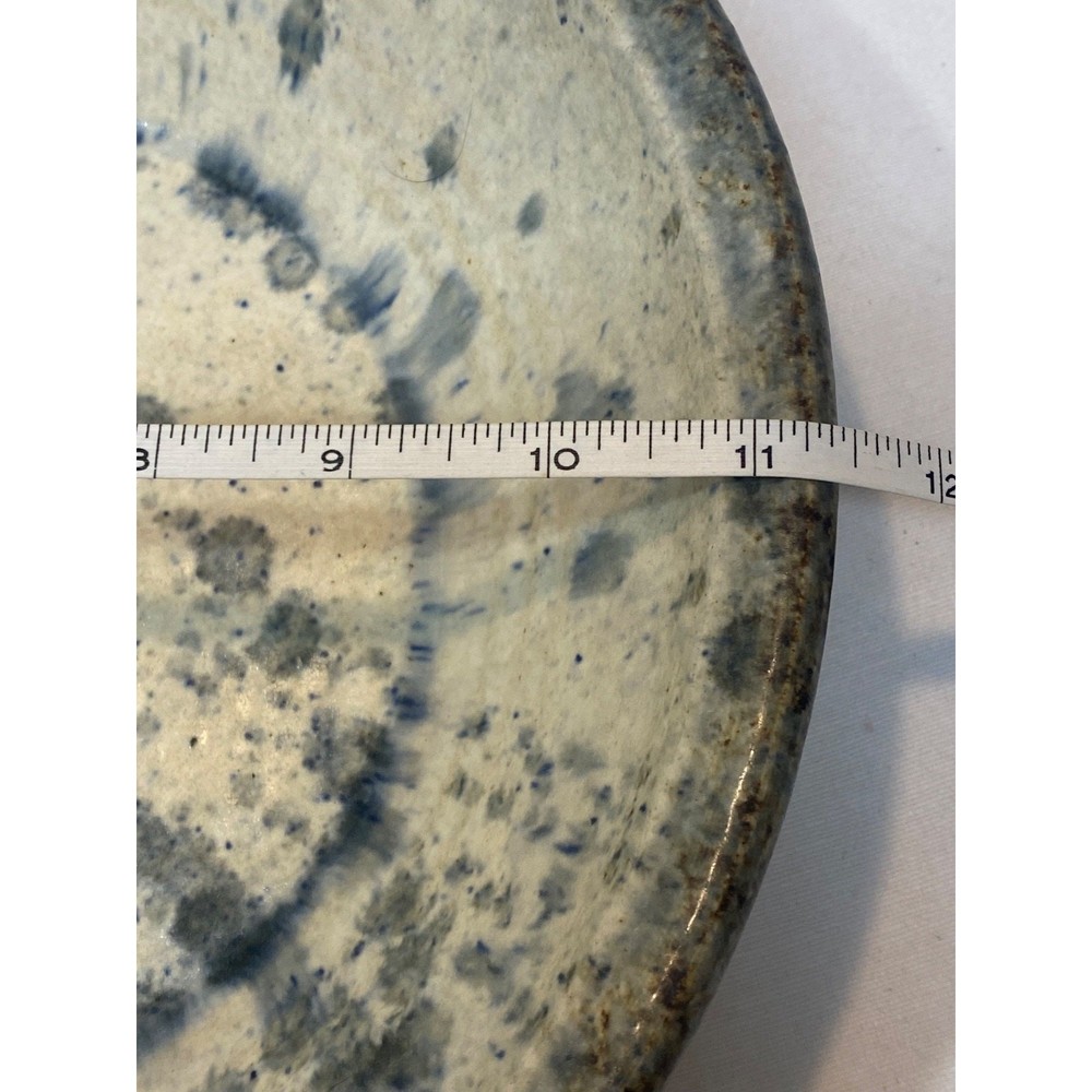 Spatterware Pottery Dish Signed Tromp