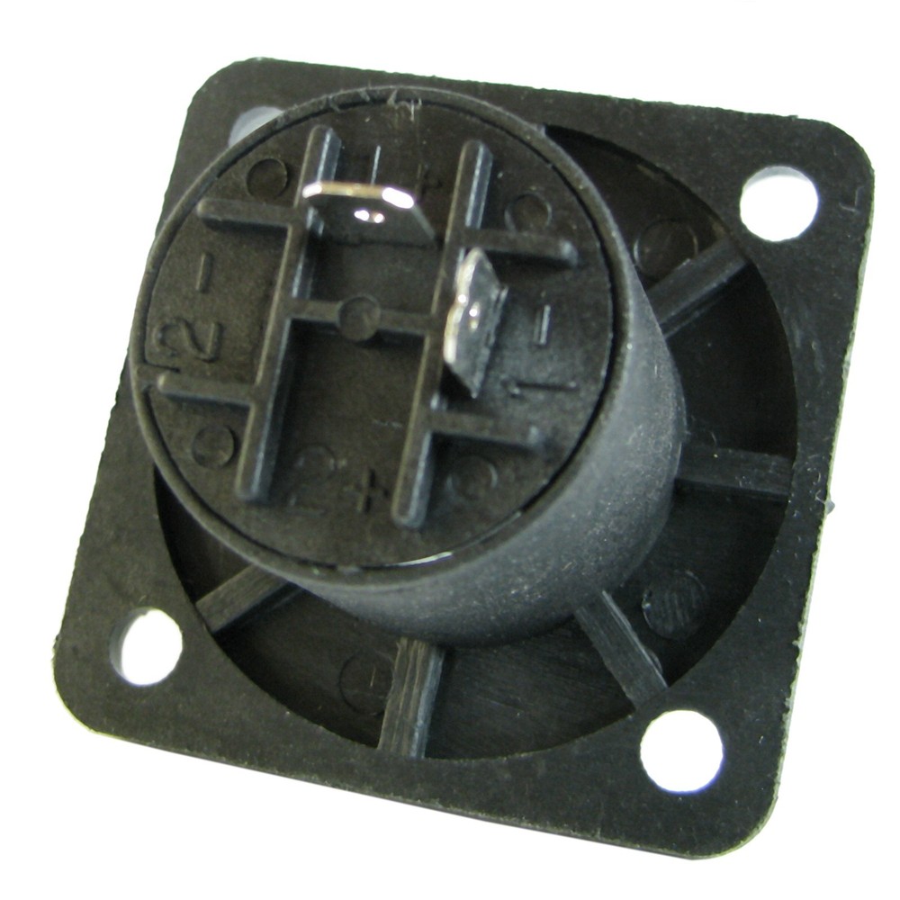 2pin BOX CABINET panel flush SURFACE mount speakon compatible connector jack