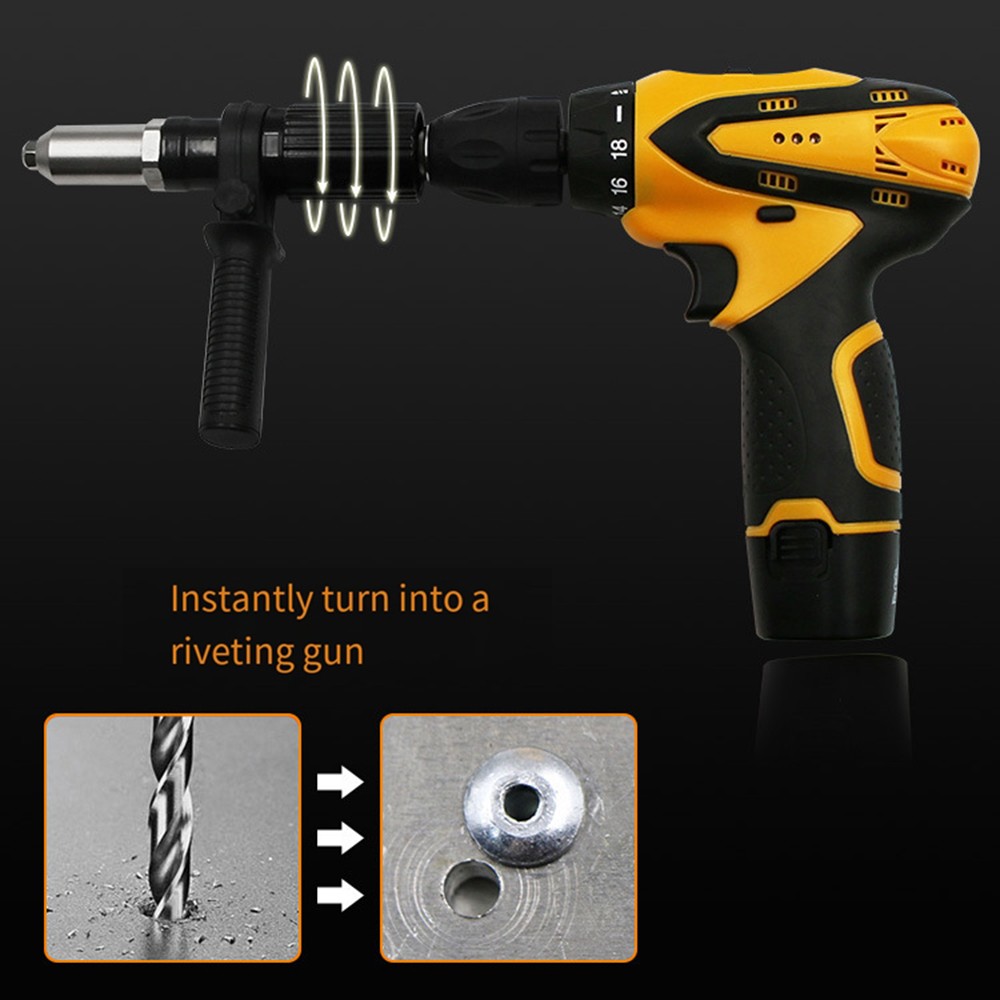 Pop Adapter Riveting Riveter Insert Tool Electric Rivet Nut Gun Cordless Drill Ñ