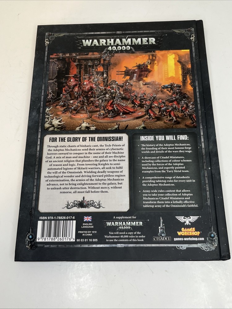 Codex Adeptus Mechanicus Book Warhammer 40000 Hardback Games Workshop 40K