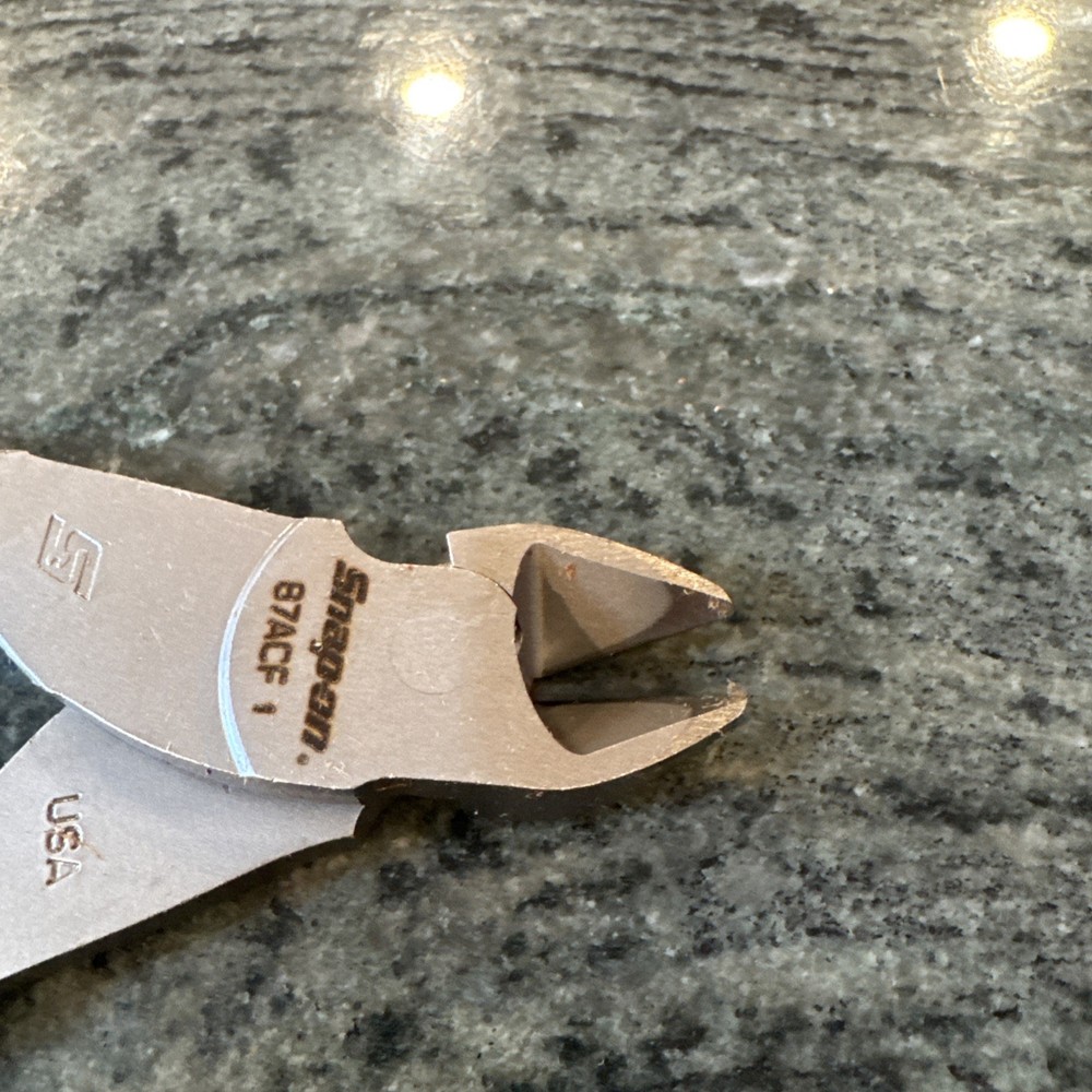 Snap On 87acf 7” vector edge diagonal cutter dark titanium new