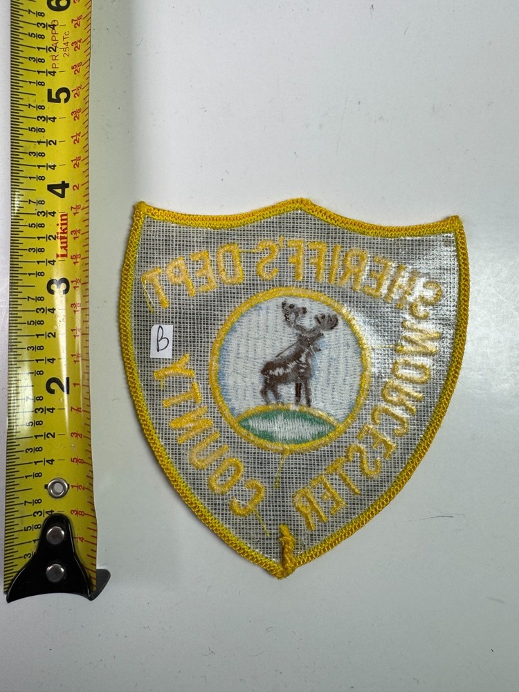 Worcester County Sheriff Massachusetts MA Patch I1B