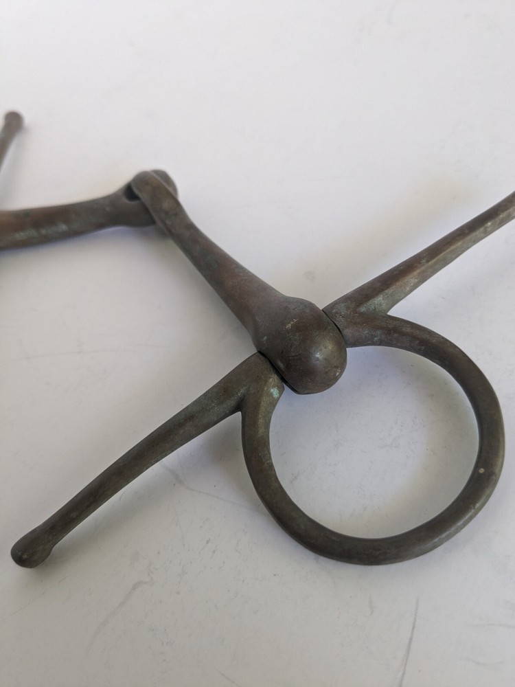 Vintage Full Copper Snaffle Bit. Some engraving. England?