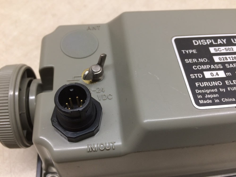 Furuno SC-502 Satellite Compass V2.01 Display Head Screen Button