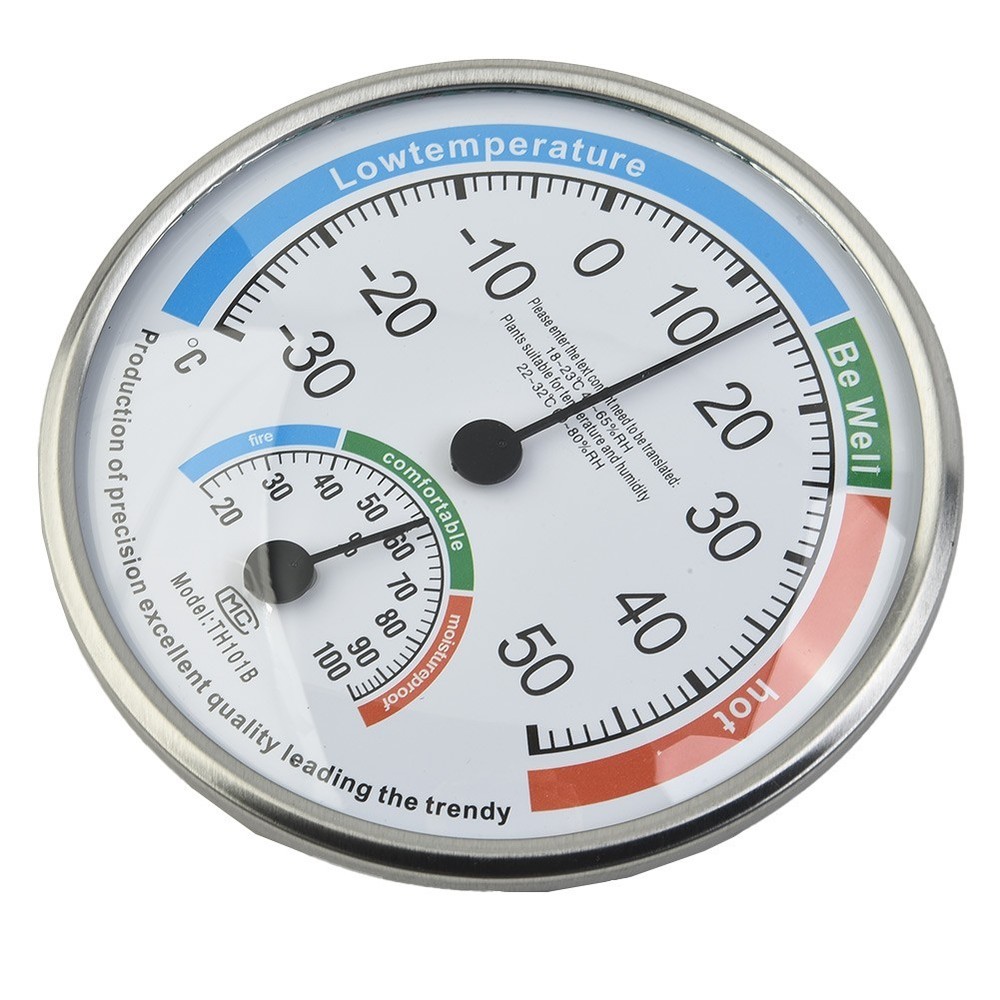 Thermometer Classroom Garden ABS Diameter 13cm Range: -30-50° Range: