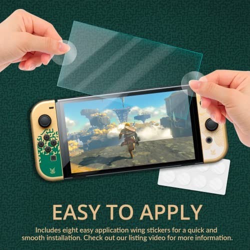 Tempered Glass Screen Protector for Nintendo Switch OLED - 4 Pack, Lifetime Edit