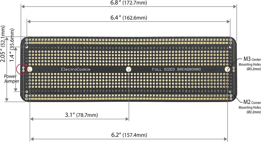 PCB Prototype Board Kit 6 PCS Solderable Breadboards Gold-Plated Black DIY