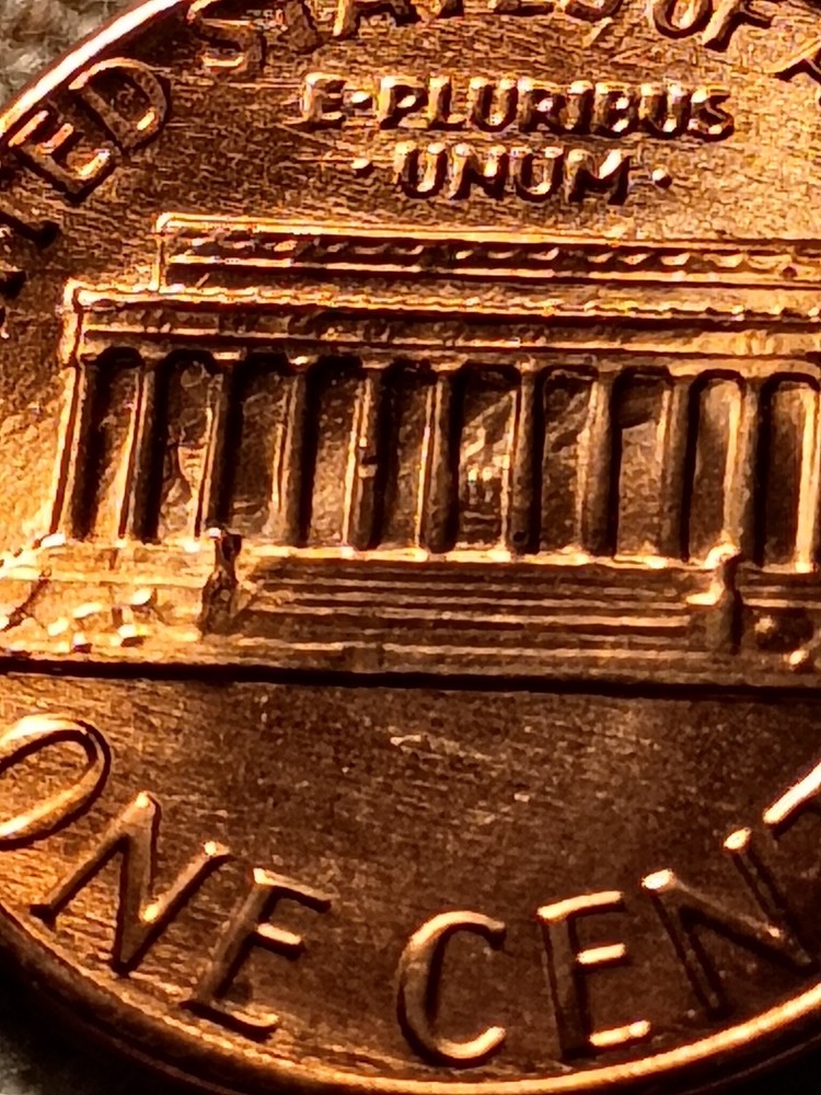 1983 P Lincoln Cent Reverse Die Clash