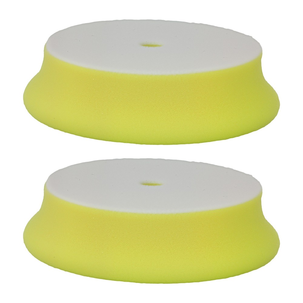 2PCS Medium Foam Car Buffing Pads 4" for 3" Backing Plate Orbital Buffer