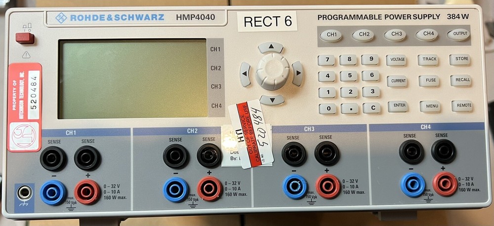Rohde & Schwarz Programmable Power Supply - #HMP4040 with H720 Dual Interface