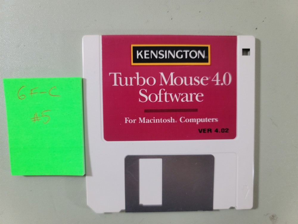 Kensington Turbo Mouse 4.0 Software for Macintosh , Version 4.02 - Tested