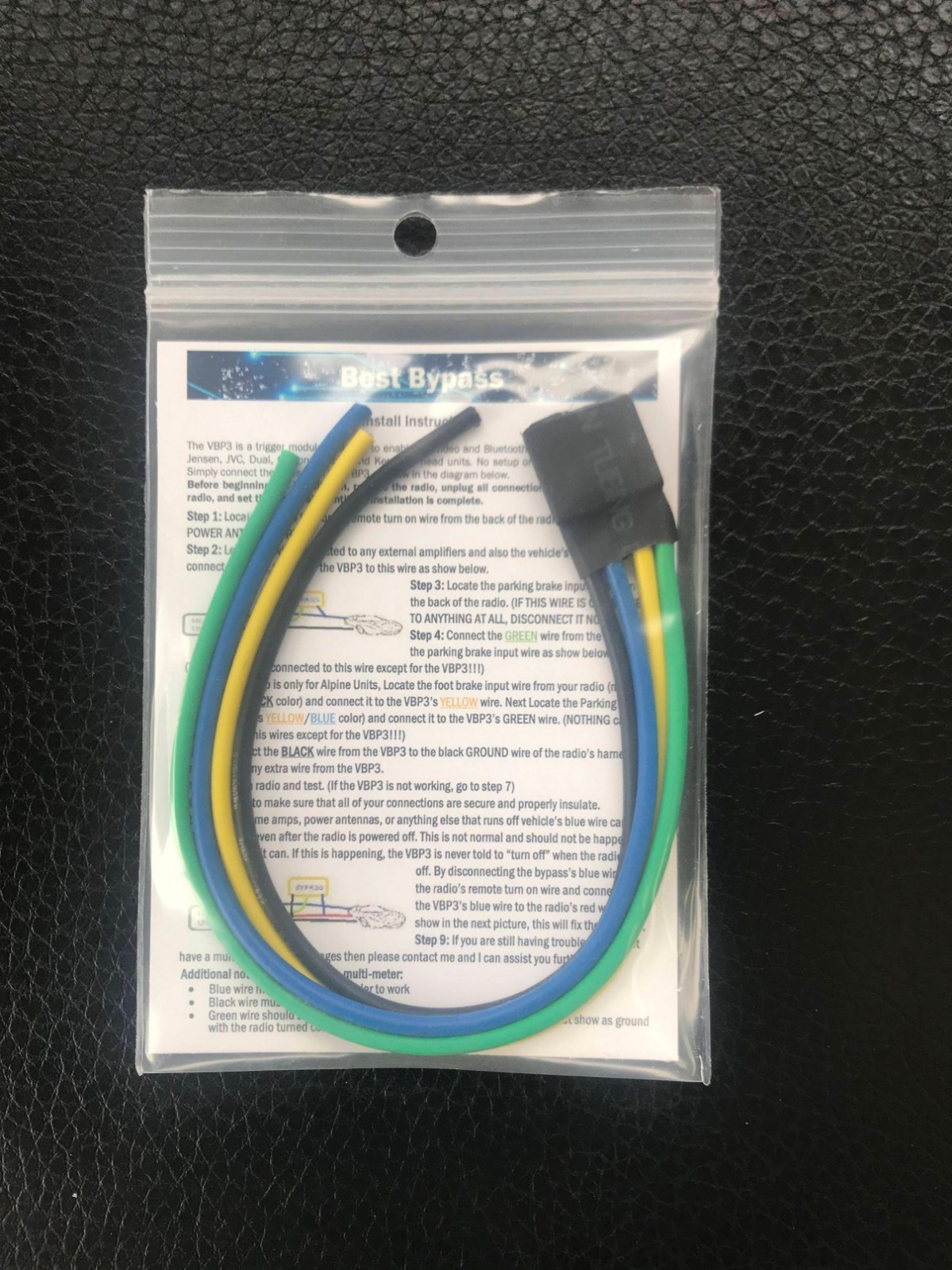 BYPASS for ALPINE ILX-W670 ILX-W650 ILX-507 ILX-F511 Brake Bypass module