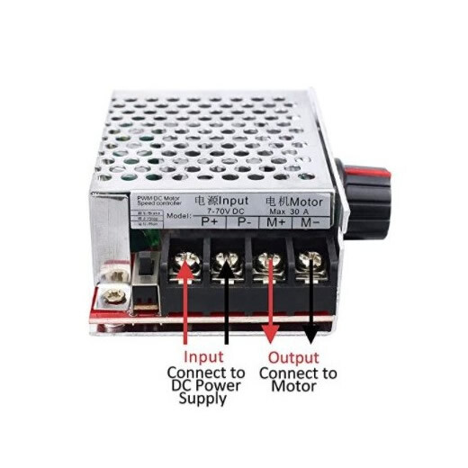 7-70V PWM DC Motor Speed Controller Switch 30A with Power Indicator