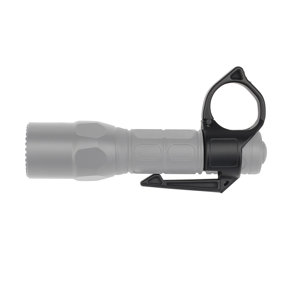 Tactical Flashlight Ring Holder with Pocket Clip - Portable Tool