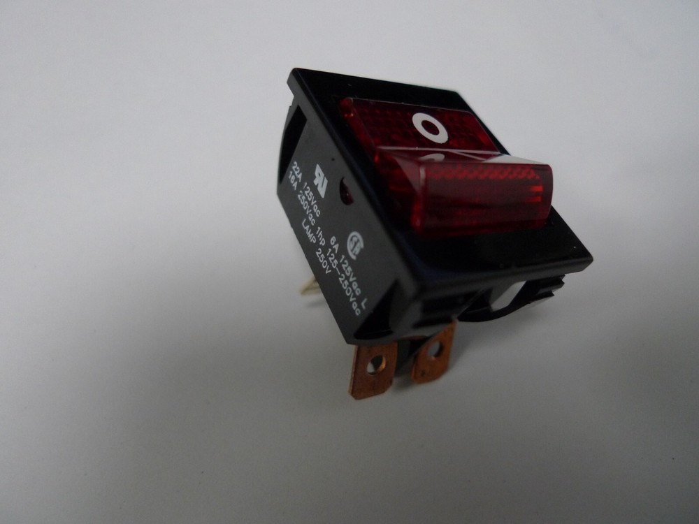 Switch Illuminated Toggle On/Off DPST Arrow 250VAC 16A 1HP