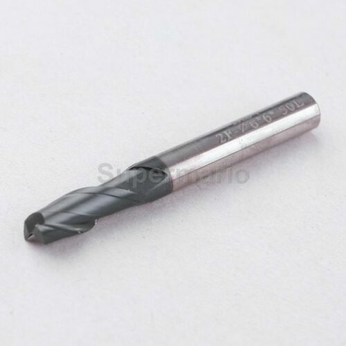 5x 6MM 2 Fl Two Flute Micro Grain Solid Carbide Endmill ALTiN Coat