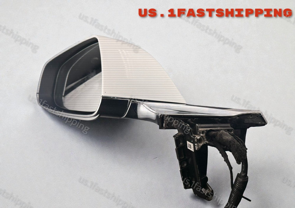 0262 OEM WHITE LEFT DRIVER SIDE MIRROR TESLA MODEL S 2012 to 2020