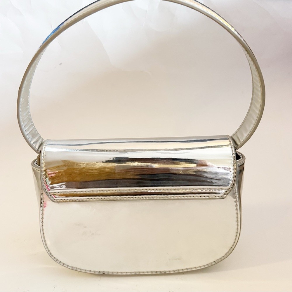 Diesel 1DR Silver Shoulder Bag