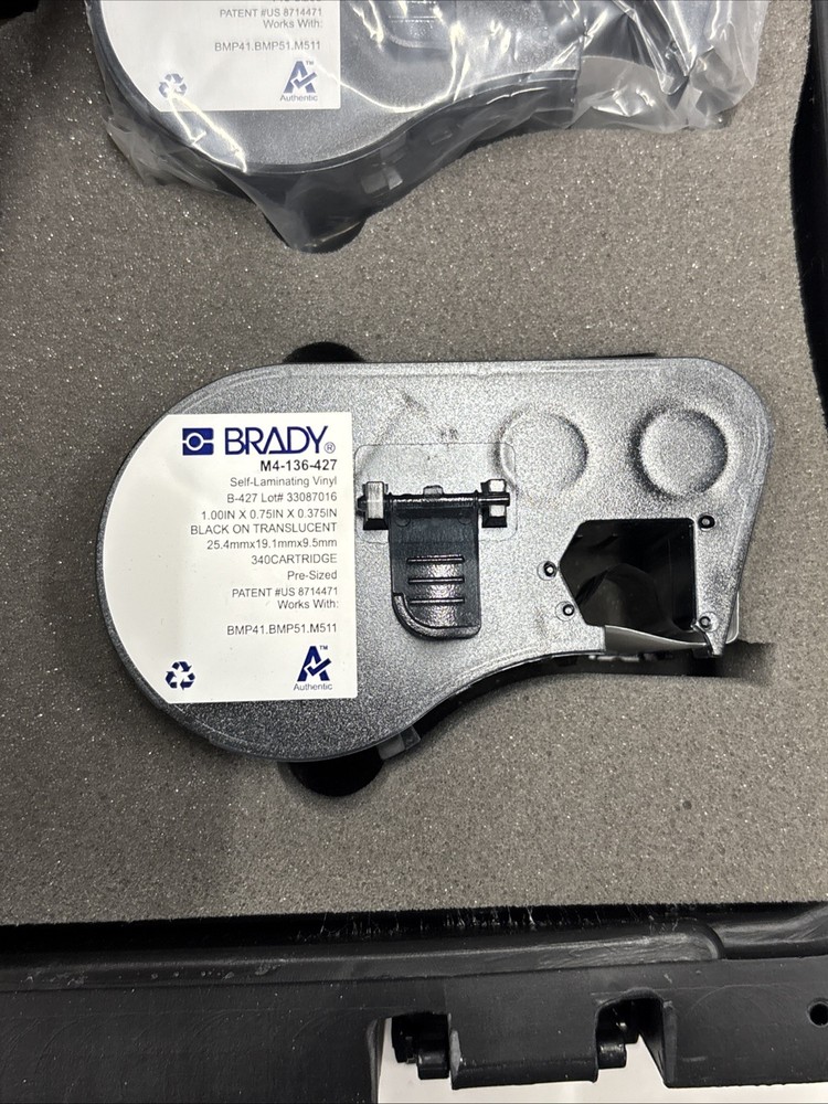 Brady BMP41 Label Printer With Case TESTED WORKING
