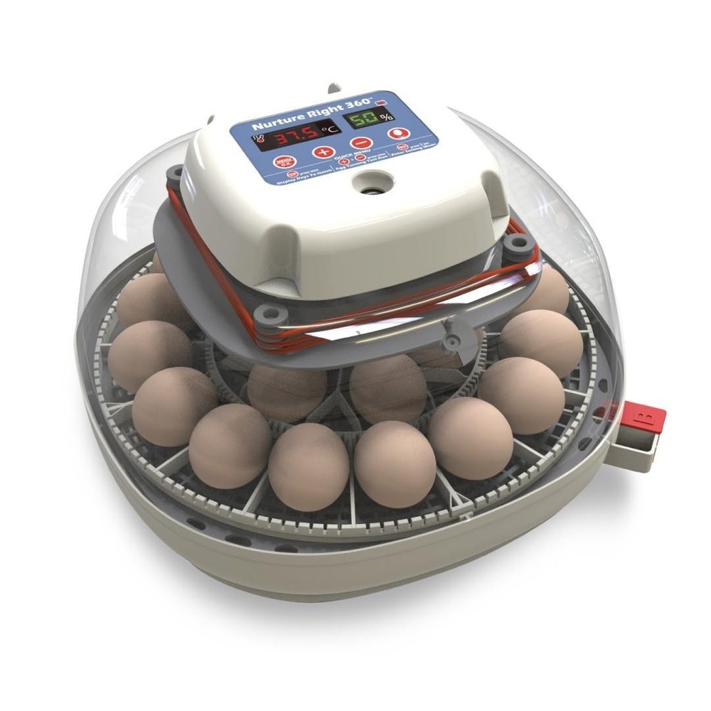 Nurture Right Egg Incubator for Hatching Chicks, Holds 12-22 Eggs, Automatic ...