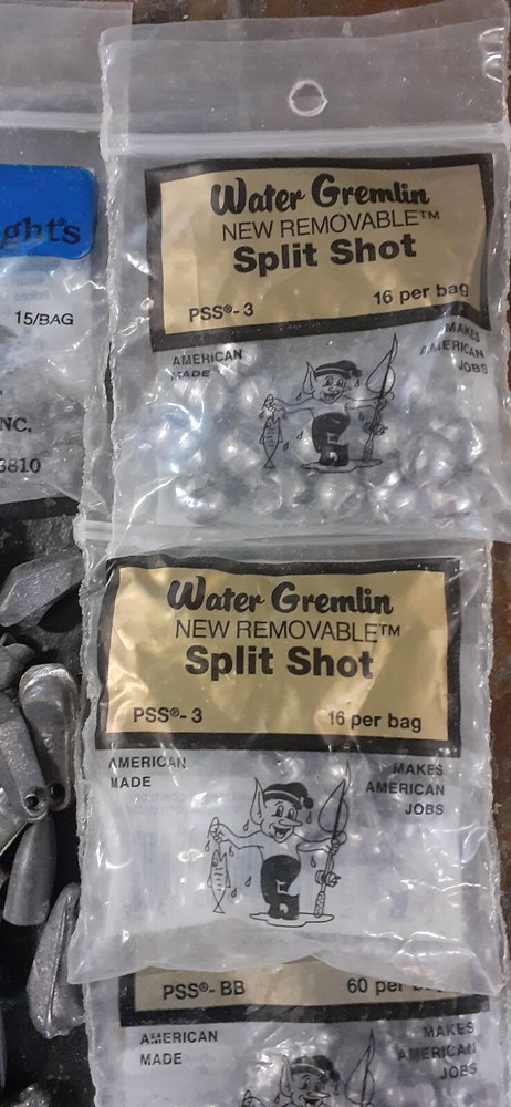 Lead weights and split shot fishing weights