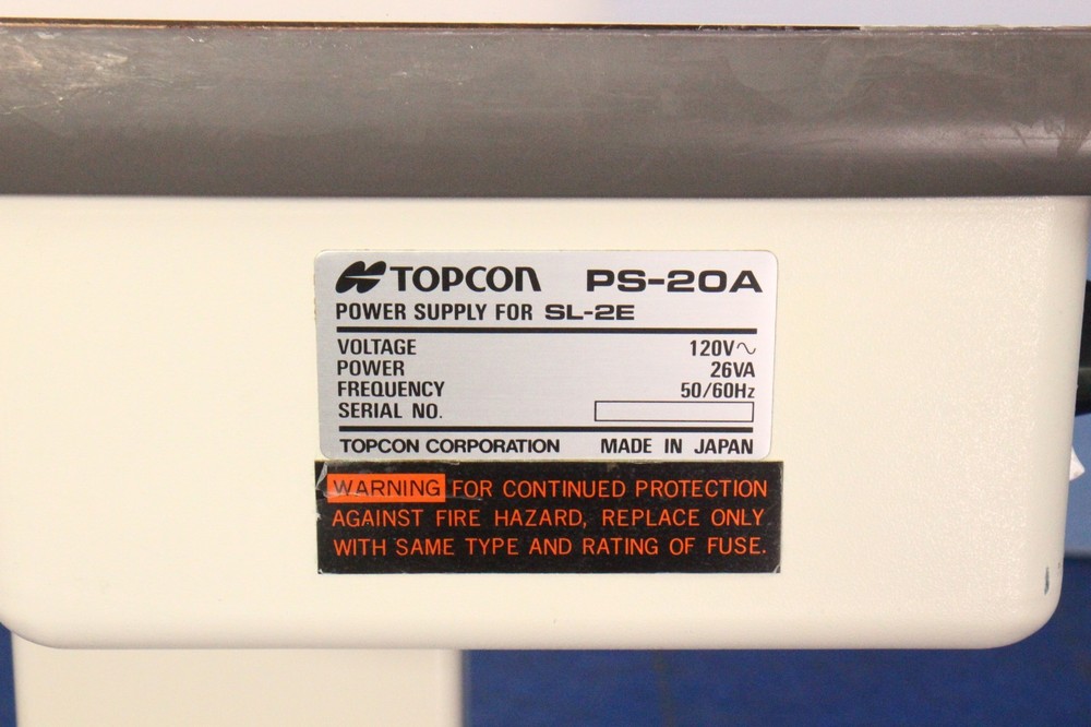 Topcon SL-2E Slit Lamp with Topcon Table