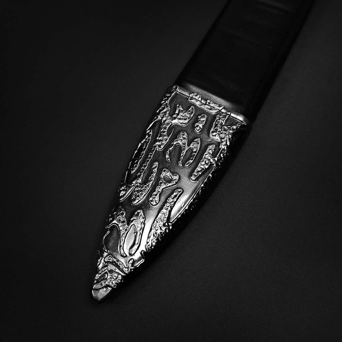 Medieval Fantasy Two Handed Sword - Stainless Steel Sword Blade w/Faux Leather