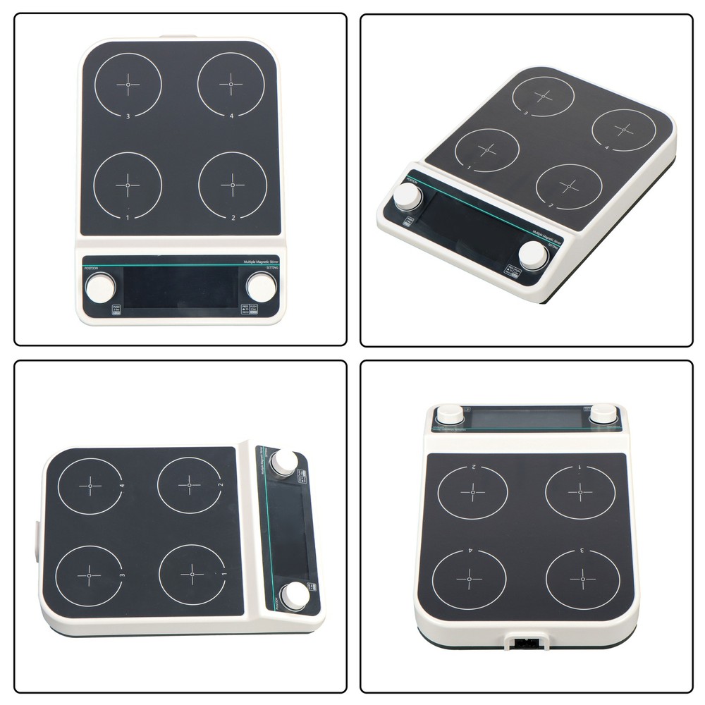 Multi-position Magnetic Stirrer 4 Position Max Capacity 500ml for Each Station