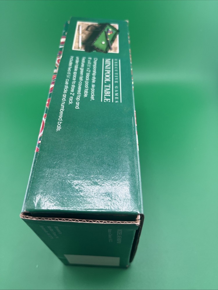 Executive Games Mini Tabletop Pool Table | New In Box