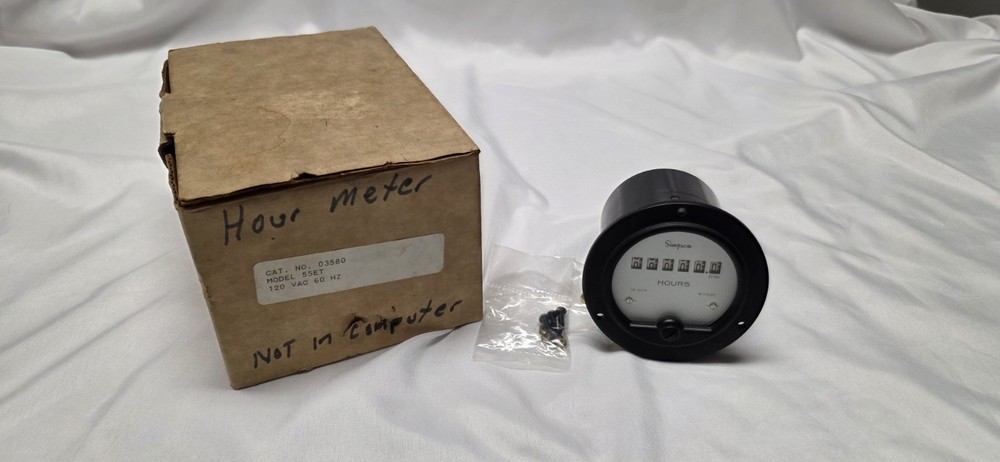 SIMPSON 55ET 03580 115V ELAPSED TIME INDICATOR