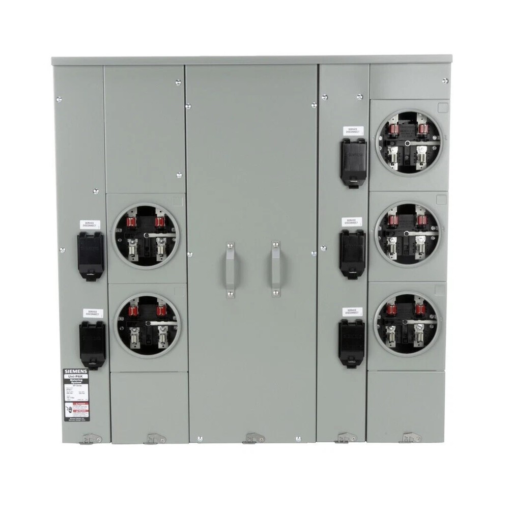 Siemens WP4511 400 Amp 1-Phase 5 125a Meter Pack Ring type