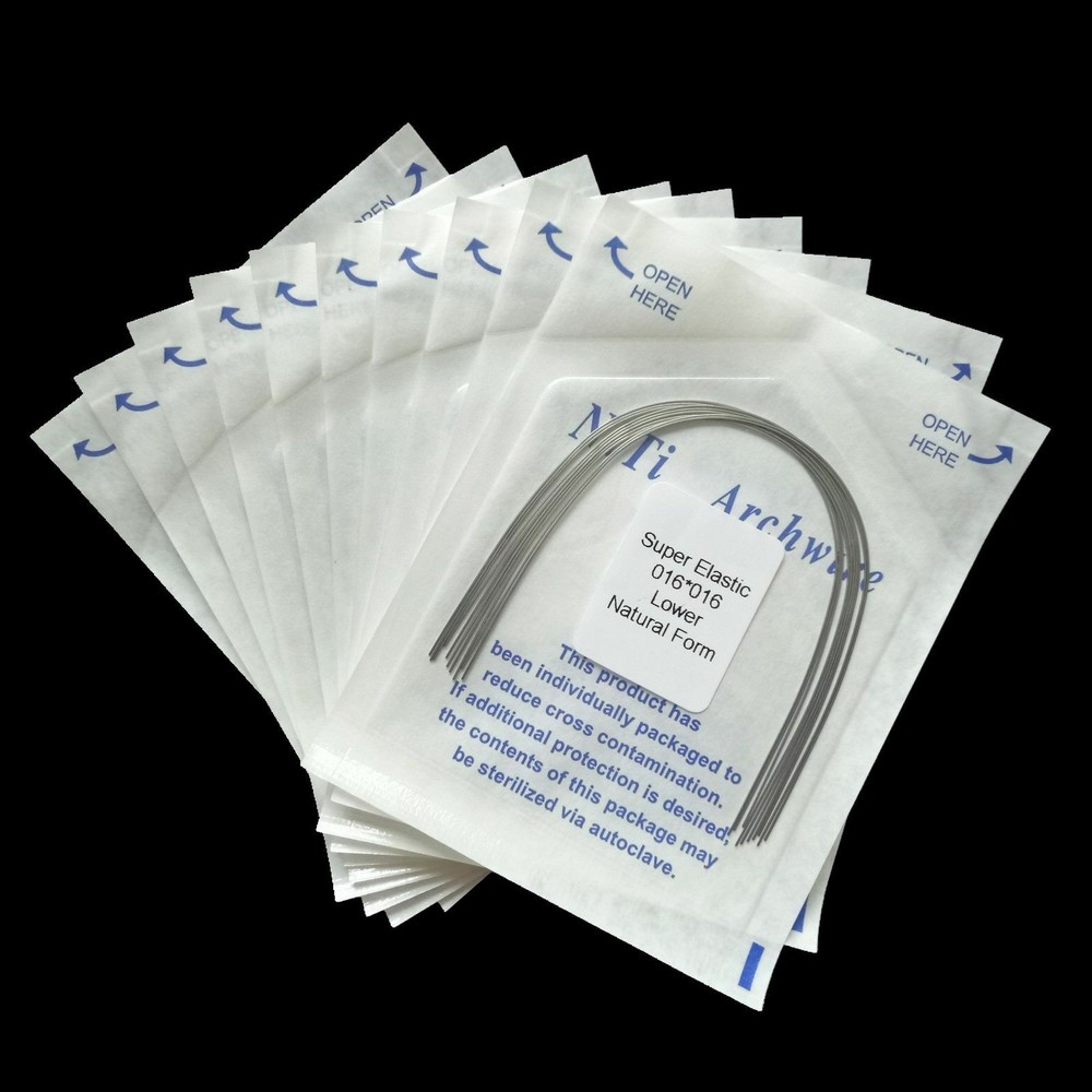 10 Packs Dental Ortho Super Elastic Niti Rectangular Arch Wire Upper + Lower