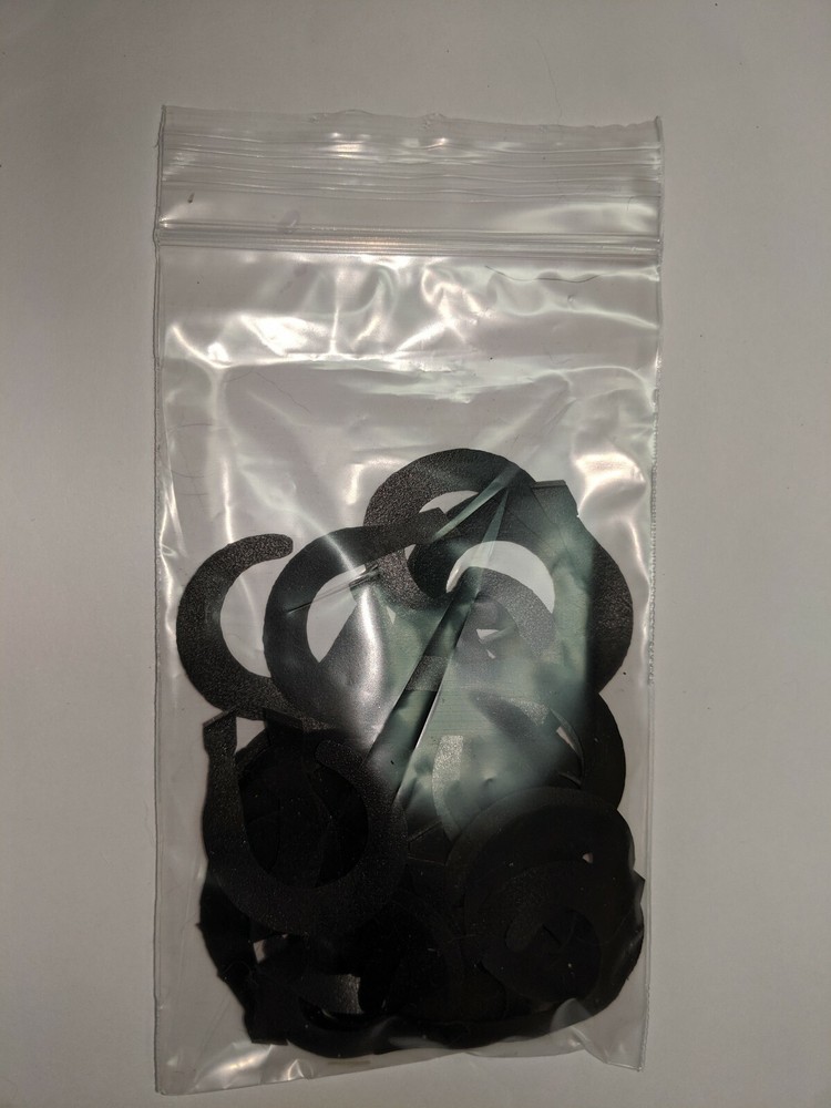 Wapsi Large Black Fly Tails 50 Each Bulk Pack