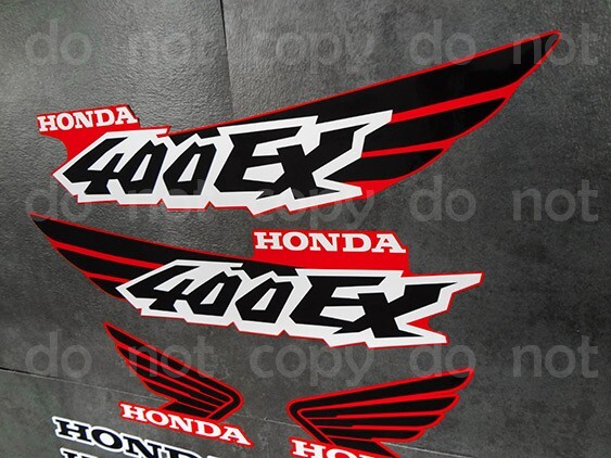 99-04 400ex Decals Graphics stickers 12pc ATV Quad calcos Sportrax 4 Stroke
