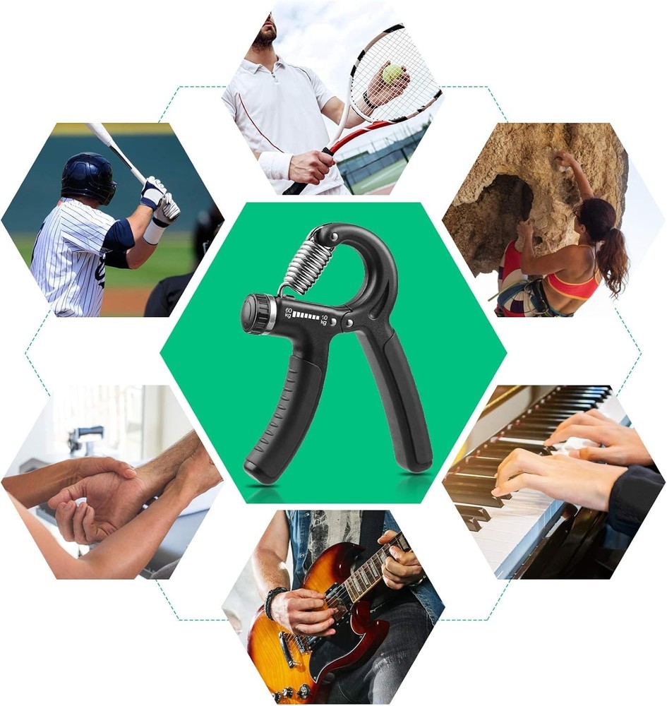 Compact Adjustable Resistance Hand Grip Trainer for Effortless Strength Building