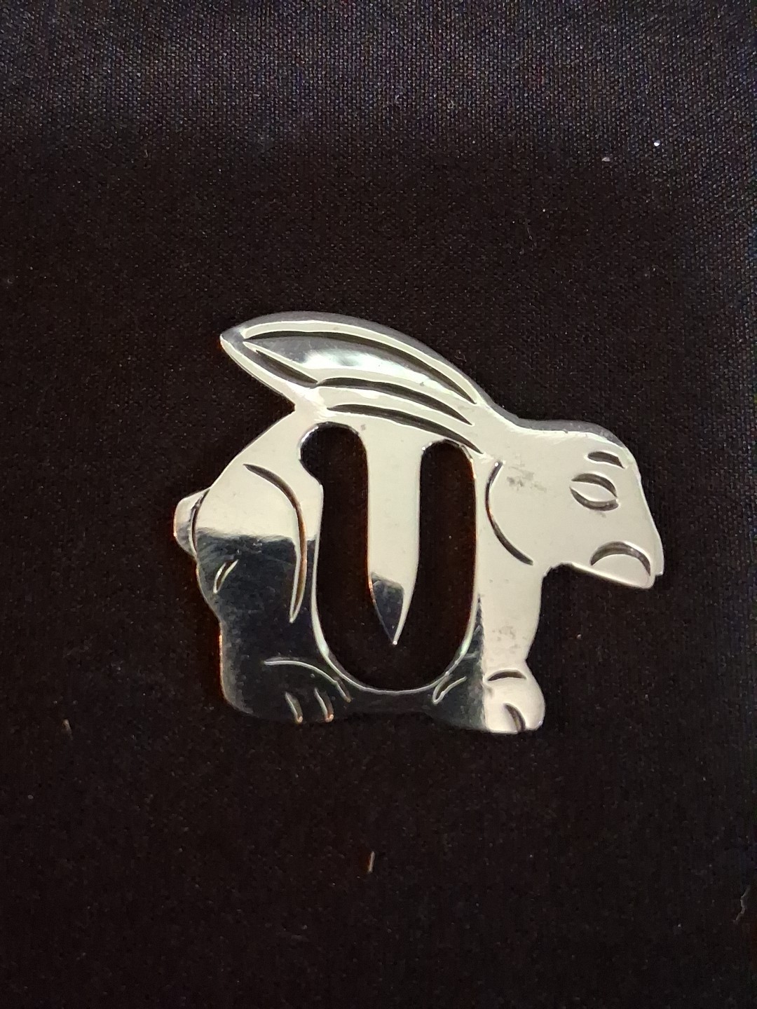 925 Sterling Silver Book Mark Bunny Rabbit Mirror Finish Just Polished