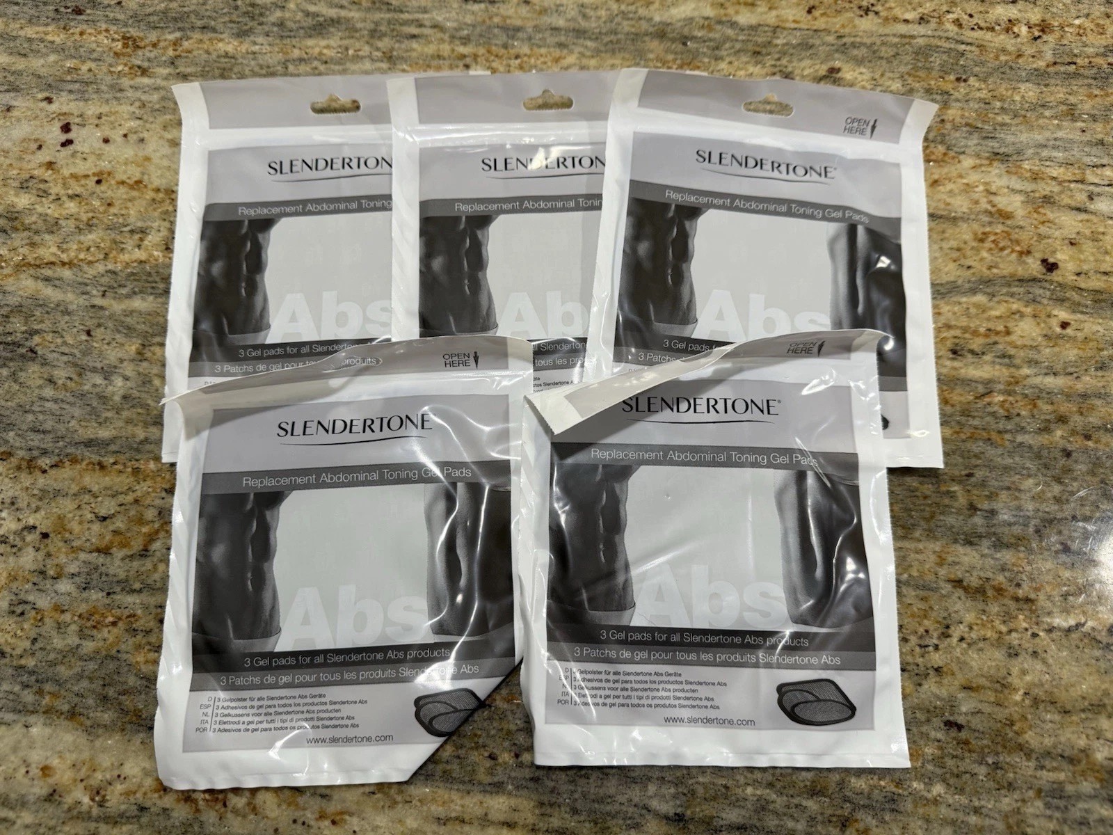 NEW 10 LOT Packs SLENDERTONE ABS UNISEX REPLACEMENT TONING GEL PADS NEW EXP2025
