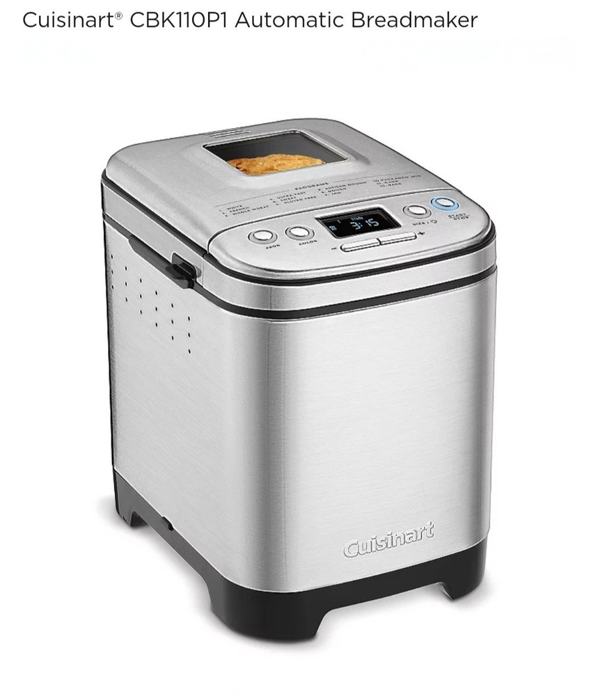 Cuisinart Compact Automatic 2lb Bread Maker CBK-110P1 - Bread Dough Cake Jam