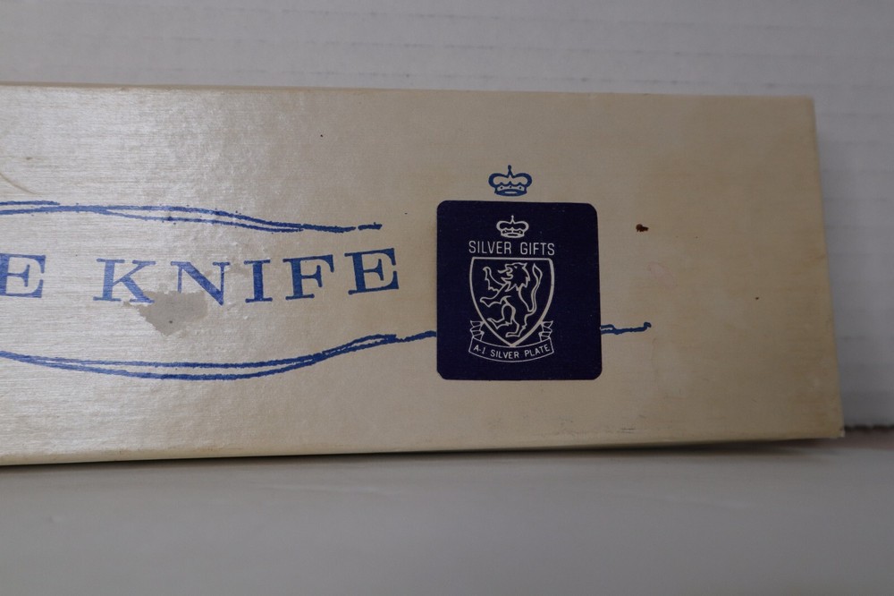 Vintage Bride's Cake Knife with Box