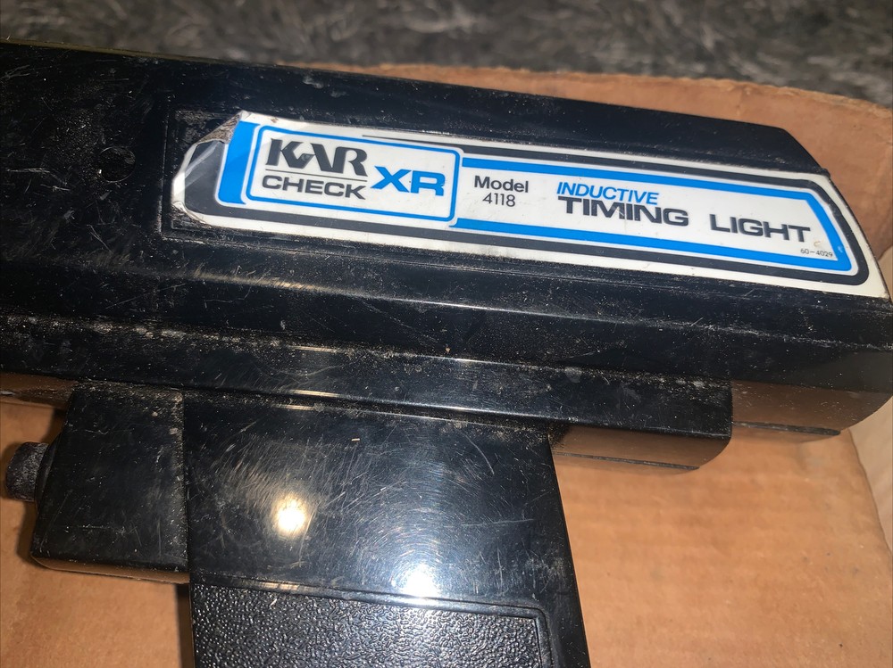 Vintage Sears Roebuck DC Powered Inductive Timing Light & Manual Model 4118